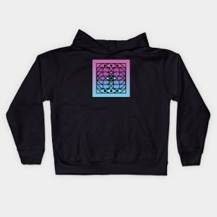 Doc Labs - Third Eye / Awakening (Geometric Art / Meditation / Yoga) - Version 3 - (Blue/Purple) Kids Hoodie